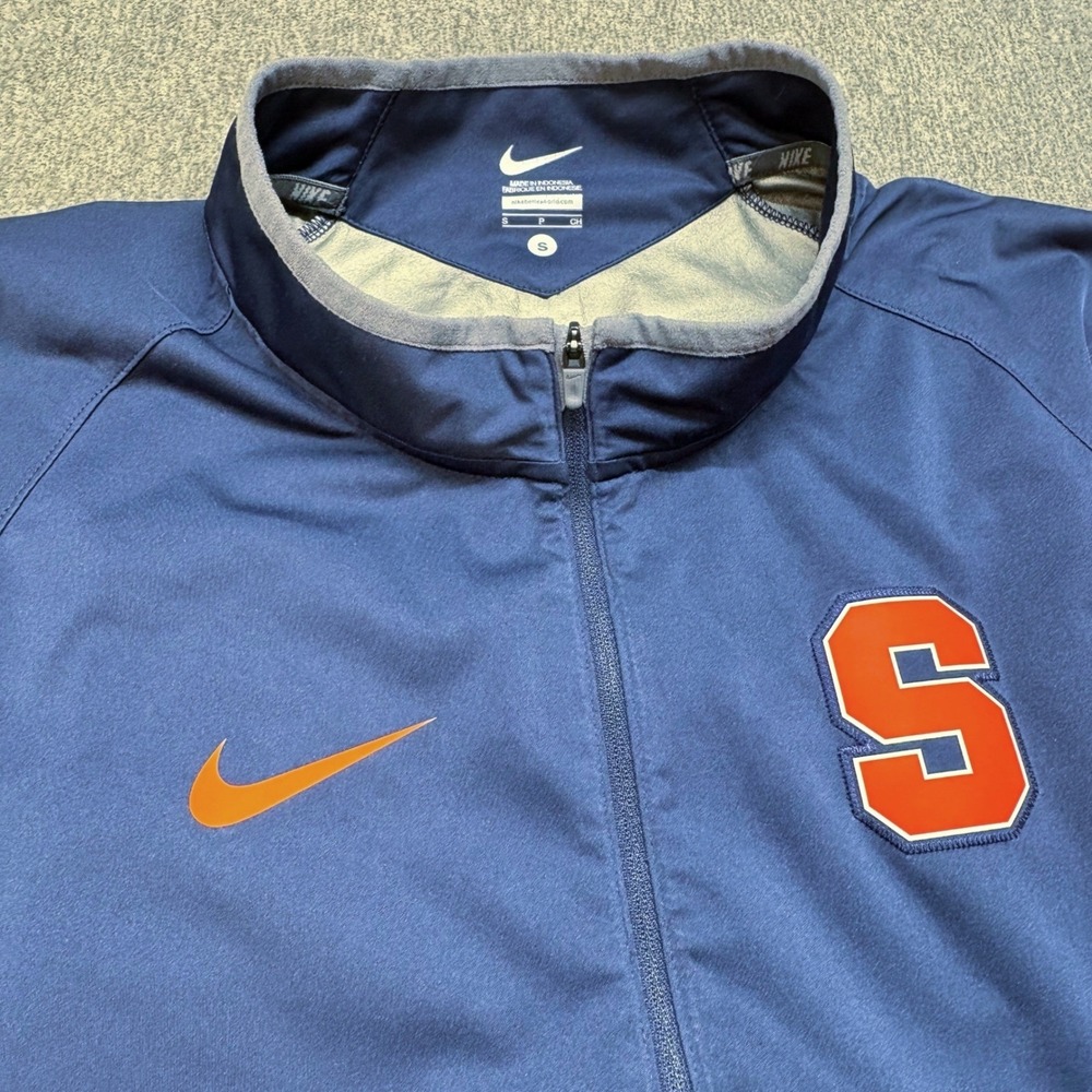 Nike Syracuse Baseball Mens Small Half Zip Short Sleeve Pullover‎ Windbreaker